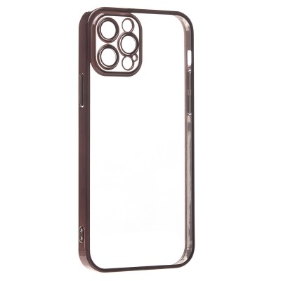 Чехол-накладка для Apple iPhone 12 Pro Max (черный) - PC073 с закрытой камерой