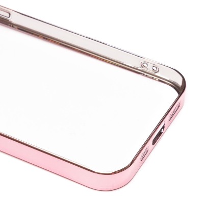 Чехол-накладка для Apple iPhone 12 Pro Max (розовое золото) - PC073 с закрытой камерой