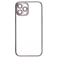 Чехол-накладка для Apple iPhone 12 Pro Max (серебяный) - PC073 с закрытой камерой
