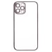 Чехол-накладка для Apple iPhone 12 Pro Max (серебяный) - PC073 с закрытой камерой