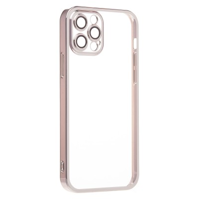 Чехол-накладка для Apple iPhone 12 Pro Max (серебяный) - PC073 с закрытой камерой