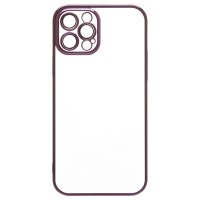 Чехол-накладка для Apple iPhone 12 Pro Max (фиолетовый) - PC073 с закрытой камерой