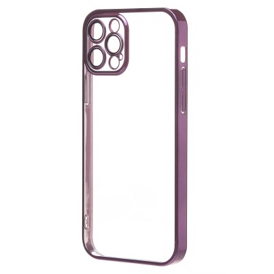 Чехол-накладка для Apple iPhone 12 Pro Max (фиолетовый) - PC073 с закрытой камерой
