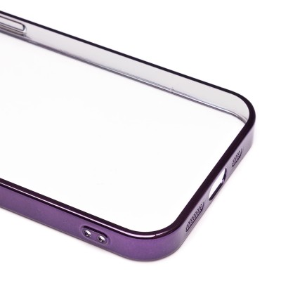 Чехол-накладка для Apple iPhone 12 Pro Max (фиолетовый) - PC073 с закрытой камерой