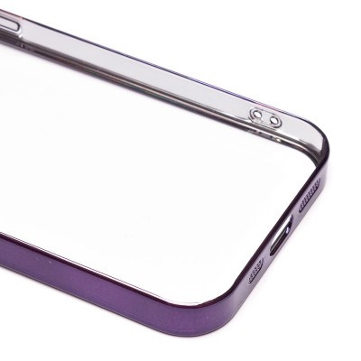 Чехол-накладка для Apple iPhone 12 Pro Max (фиолетовый) - PC073 с закрытой камерой
