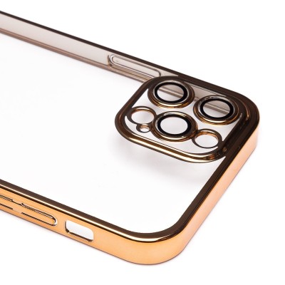 Чехол-накладка для Apple iPhone 12 Pro Max (желтый) - PC073 с закрытой камерой