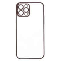 Чехол-накладка для Apple iPhone 12 Pro (черный) - PC073 с закрытой камерой