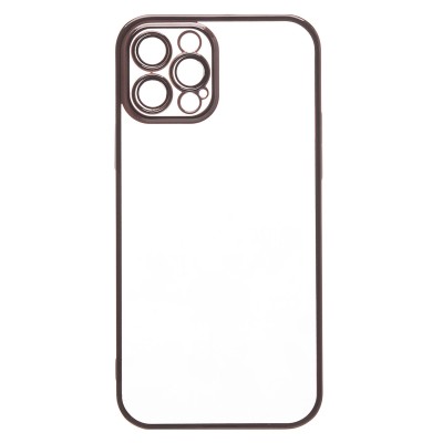 Чехол-накладка для Apple iPhone 12 Pro (черный) - PC073 с закрытой камерой