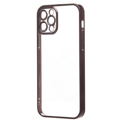 Чехол-накладка для Apple iPhone 12 Pro (черный) - PC073 с закрытой камерой