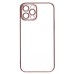 Чехол-накладка для Apple iPhone 12 Pro (розовое золото) - PC073 с закрытой камерой