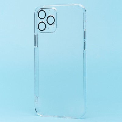Чехол-накладка для Apple iPhone 12 Pro (прозрачный) - PC073 с закрытой камерой