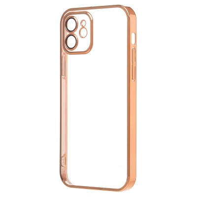 Чехол-накладка для Apple iPhone 12 (желтый) - PC073 с закрытой камерой