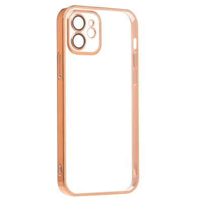Чехол-накладка для Apple iPhone 12 (желтый) - PC073 с закрытой камерой
