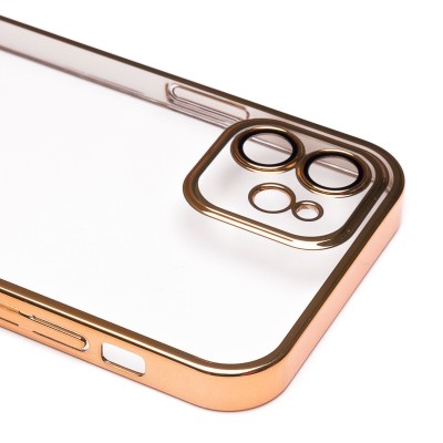 Чехол-накладка для Apple iPhone 12 (желтый) - PC073 с закрытой камерой