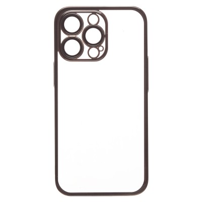 Чехол-накладка для Apple iPhone 13 Pro (черный) - PC073 с закрытой камерой
