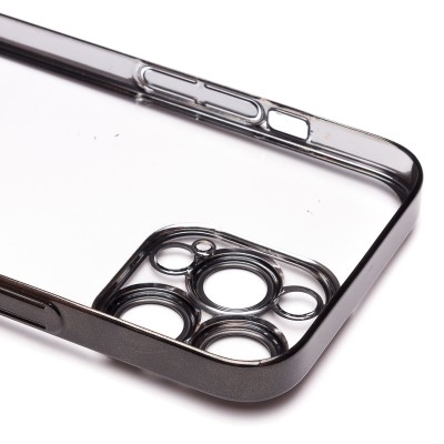 Чехол-накладка для Apple iPhone 13 Pro (черный) - PC073 с закрытой камерой