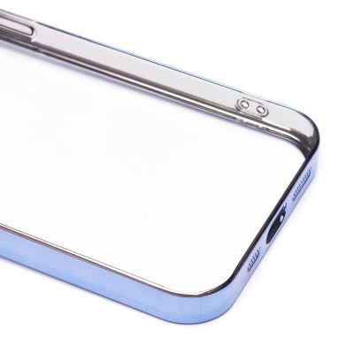 Чехол-накладка для Apple iPhone 13 Pro (синий) - PC073 с закрытой камерой