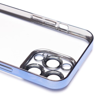 Чехол-накладка для Apple iPhone 13 Pro (синий) - PC073 с закрытой камерой