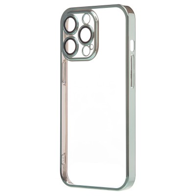 Чехол-накладка для Apple iPhone 13 Pro (зеленый) - PC073 с закрытой камерой