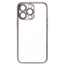 Чехол-накладка для Apple iPhone 13 Pro (розовое золото) - PC073 с закрытой камерой
