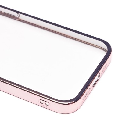 Чехол-накладка для Apple iPhone 13 Pro (розовое золото) - PC073 с закрытой камерой