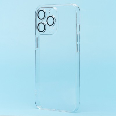 Чехол-накладка для Apple iPhone 13 Pro (прозрачный) - PC073 с закрытой камерой