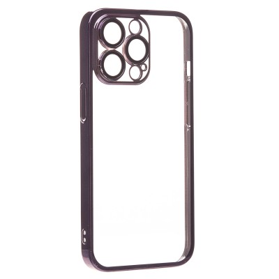 Чехол-накладка для Apple iPhone 13 Pro (фиолетовый) - PC073 с закрытой камерой
