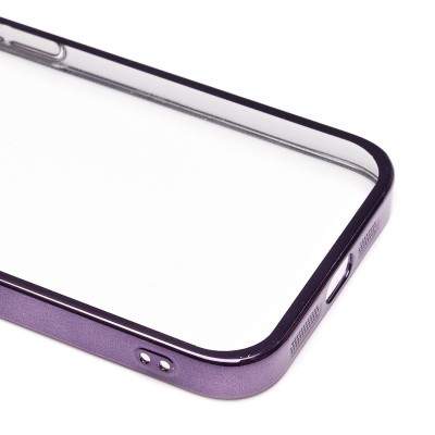 Чехол-накладка для Apple iPhone 13 Pro (фиолетовый) - PC073 с закрытой камерой