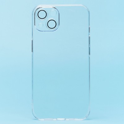 Чехол-накладка для Apple iPhone 13 (прозрачный) - PC073 с закрытой камерой