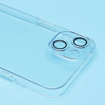 Чехол-накладка для Apple iPhone 13 (прозрачный) - PC073 с закрытой камерой