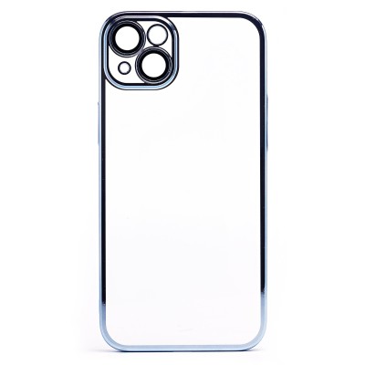 Чехол-накладка для Apple iPhone 14 Plus (синий) - PC073 с закрытой камерой