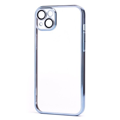 Чехол-накладка для Apple iPhone 14 Plus (синий) - PC073 с закрытой камерой