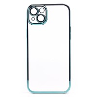 Чехол-накладка для Apple iPhone 14 Plus (зеленый) - PC073 с закрытой камерой