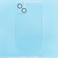 Чехол-накладка для Apple iPhone 14 Plus (прозрачный) - PC073 с закрытой камерой