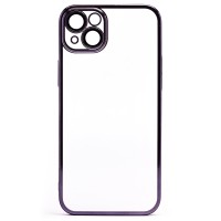 Чехол-накладка для Apple iPhone 14 Plus (фиолетовый) - PC073 с закрытой камерой