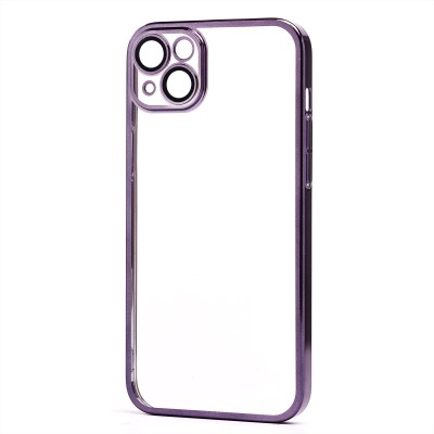 Чехол-накладка для Apple iPhone 14 Plus (фиолетовый) - PC073 с закрытой камерой