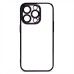 Чехол-накладка для Apple iPhone 14 Pro Max (черный) - PC073 с закрытой камерой