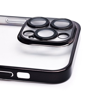Чехол-накладка для Apple iPhone 14 Pro Max (черный) - PC073 с закрытой камерой