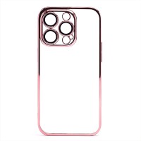 Чехол-накладка для Apple iPhone 14 Pro Max (розовое золото) - PC073 с закрытой камерой