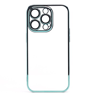 Чехол-накладка для Apple iPhone 14 Pro (зеленый) - PC073 с закрытой камерой