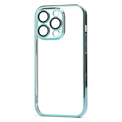 Чехол-накладка для Apple iPhone 14 Pro (зеленый) - PC073 с закрытой камерой