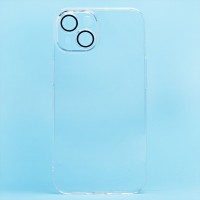 Чехол-накладка для Apple iPhone 14 (прозрачный) - PC073 с закрытой камерой