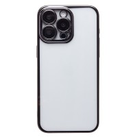 Чехол-накладка для Apple iPhone 15 Pro Max (черный) - PC073 с закрытой камерой
