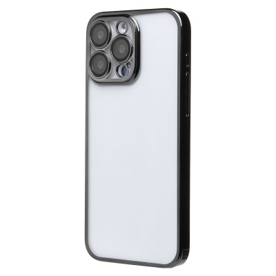 Чехол-накладка для Apple iPhone 15 Pro Max (черный) - PC073 с закрытой камерой