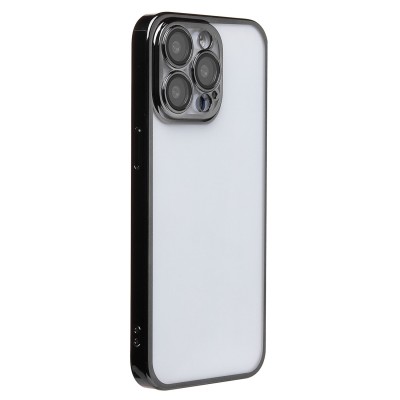 Чехол-накладка для Apple iPhone 15 Pro Max (черный) - PC073 с закрытой камерой