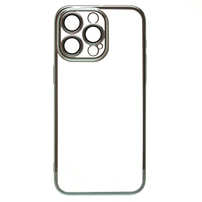 Чехол-накладка для Apple iPhone 15 Pro Max (зеленый) - PC073 с закрытой камерой