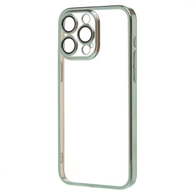 Чехол-накладка для Apple iPhone 15 Pro Max (зеленый) - PC073 с закрытой камерой