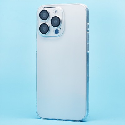 Чехол-накладка для Apple iPhone 15 Pro Max (прозрачный) - PC073 с закрытой камерой