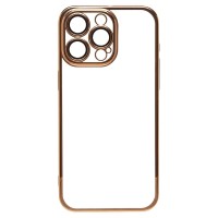 Чехол-накладка для Apple iPhone 15 Pro Max (желтый) - PC073 с закрытой камерой