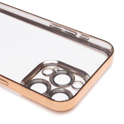 Чехол-накладка для Apple iPhone 15 Pro Max (желтый) - PC073 с закрытой камерой